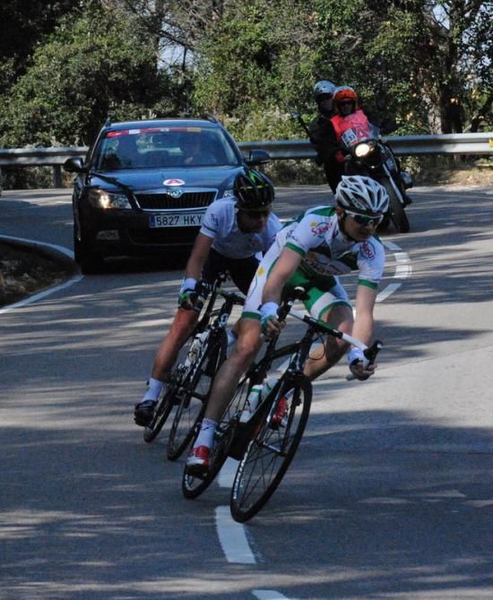 Maxime M&eacute;derel (Sojasun) and Christian Meier (Orica GreenEdge)