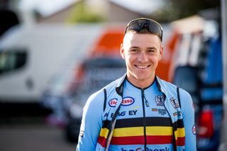 Belgian Remco Evenepoel of Soudal Quick-Step is seen at a training session at the 2024 UCI Road and Para-Cycling Road World Championships, Wednesday 25 September 2024, in Zurich, Switzerland. The Worlds are taking place from 21 to 29 September. BELGA PHOTO JASPER JACOBS (Photo by JASPER JACOBS / BELGA MAG / Belga via AFP)