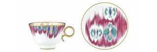 Voyage en Ikat tea cup and saucer, sold as set of two, £500 — www.hermes.com