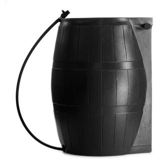 black rain barrel from FCMP Outdoor Store on white background