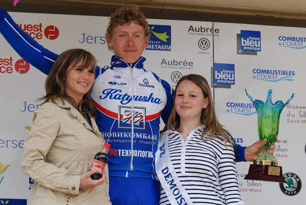 Timofey Kritskiy (Katyusha Continental Team) won the stage six time trial at the 2009 Tour de Bretagne.