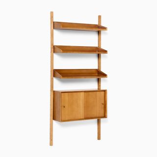 West Elm mid-century modular shelving unit