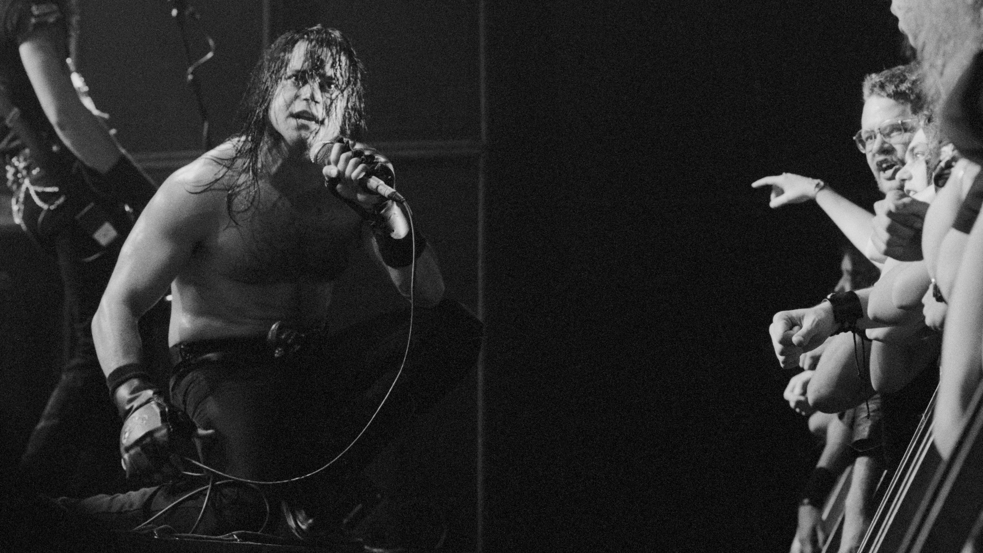 Glenn Danzig from the band Danzig performs live on stage in The Netherlands in 1993.