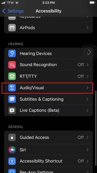 Audio/Visual on iOS