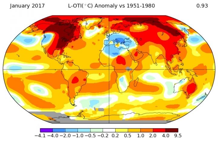 NASA&#039;s Jan 2017 heat map