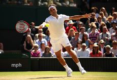 Roger Federer made it through to his 11th Wimbledon semi-finals.