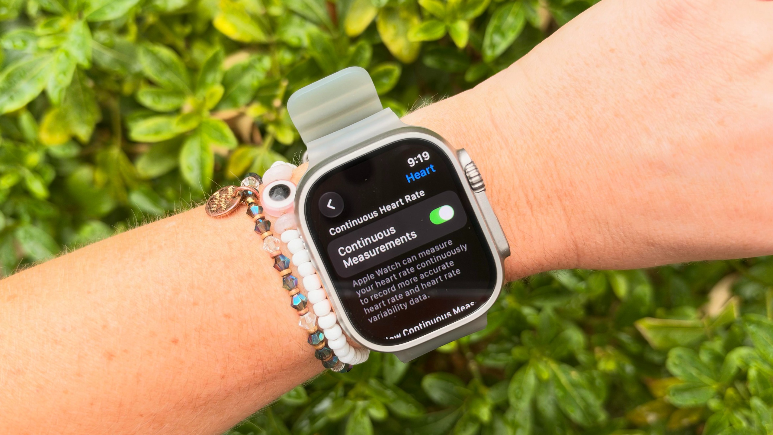 Continious heart rate monitoring on Apple Watch Ultra 4