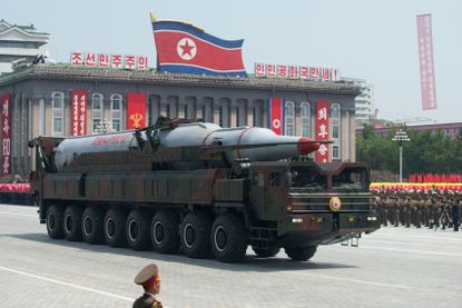 North Korea military parade.