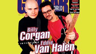 Billy Corgan and Eddie Van Halen on the cover of Guitar World magazine
