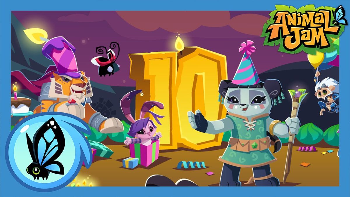 Tenth anniversary image of Animal Jam 