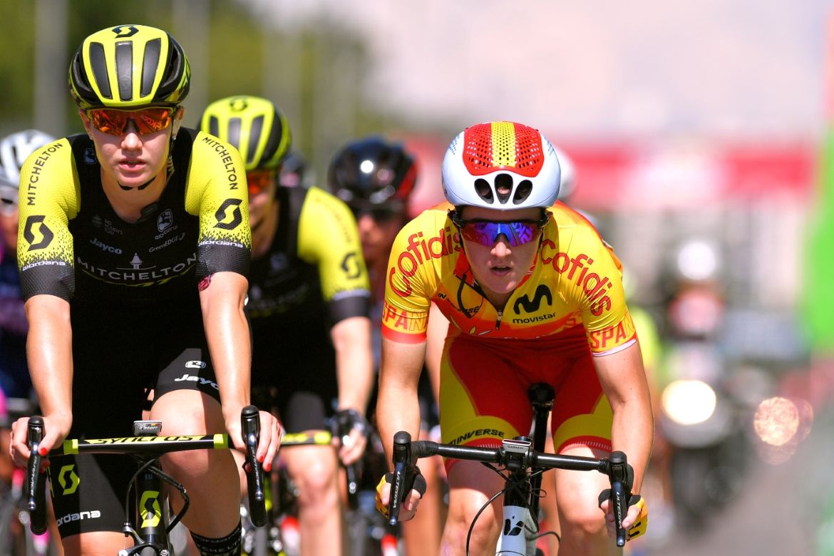 Jolien D'Hoore (Team Mitchelton-Scott), Eukene Larrarte (National Team of Spain),