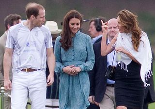 Kate Middleton and Prince William at the polo in 2012