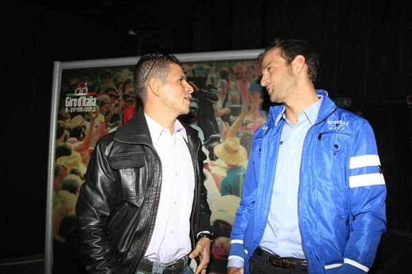 Michele Scarponi and Jose Rojano