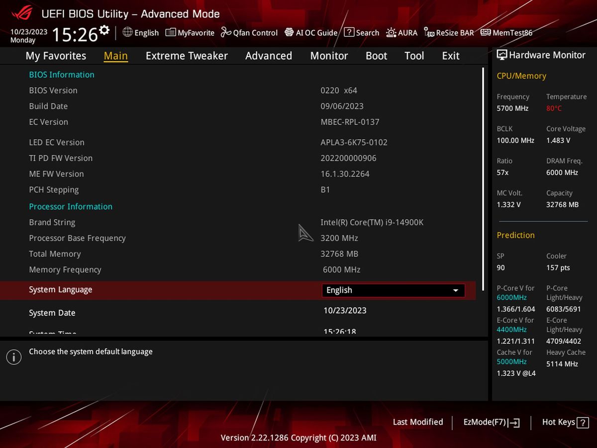Asus ROG Maximus Z790 Dark Hero