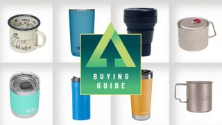 Collage of the best camping mugs