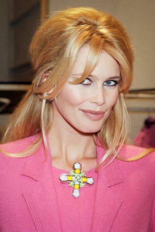 bangs - claudia schiffer