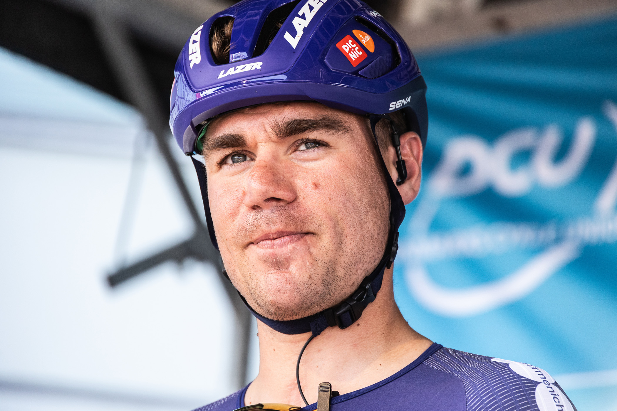 R&oslash;DOVRE, DENMARK - 2025/08/13: Fabio Jakobsen of Netherlands and Team Picnic PostNL is seen during the team presentation prior to the PostNord Danmark Rundt cycling race. The PostNord Danmark Rundt, or Tour of Denmark, is a multi-day professional men's road cycling race. It is a yearly event and is part of the UCI (Union Cycliste Internationale) ProSeries. (Photo by Kristian Tuxen Ladegaard Berg/SOPA Images/LightRocket via Getty Images)