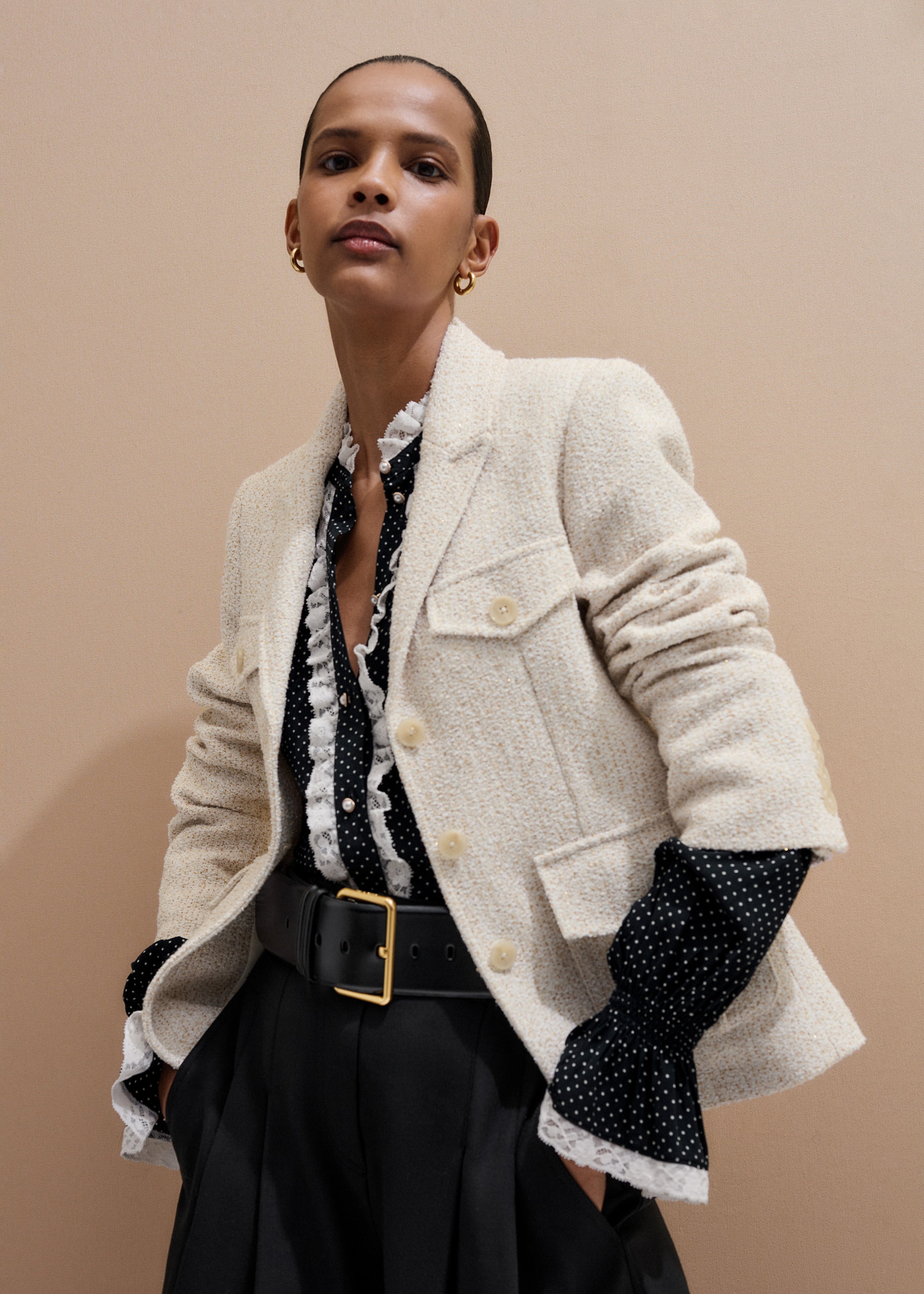 Boucl&amp;eacute; Contour Jacket