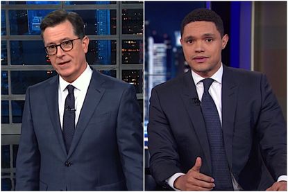 Stephen Colbert and Trevor Noah on Trump's emergency declaration