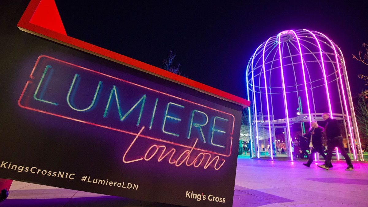 The exhibition spans 30 locations, including King's Cross station, which hosts Identified Flying Object by Jacques Rival