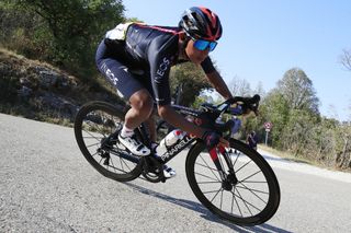 Egan Bernal (Ineos Grenadiers) descends during stage 15 of the 2020 Tour de France