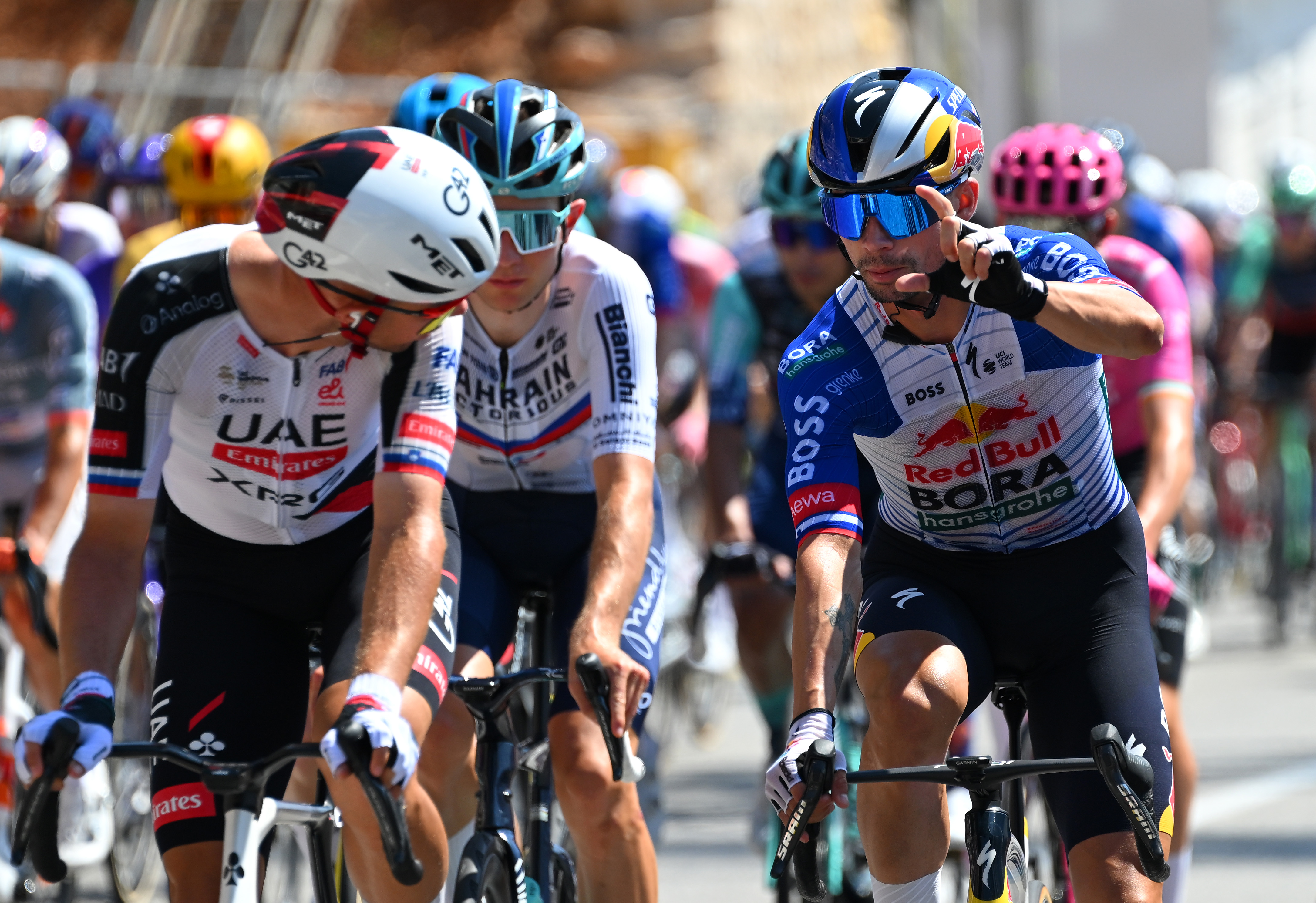 MANOSQUE, MONACO - AUGUST 23: Primoz Roglic of Slovenia and Team Red Bull - BORA - hansgrohe competes during the La Vuelta - 81st Tour of Spain 2026, Stage 2 a 214.3km from Monaco to Manosque 408m / #UCIWT / on August 23, 2026 in Manosque, Monaco. (Photo by Tim de Waele/Getty Images)