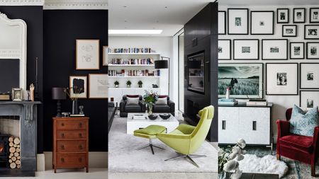 Black and white living room ideas