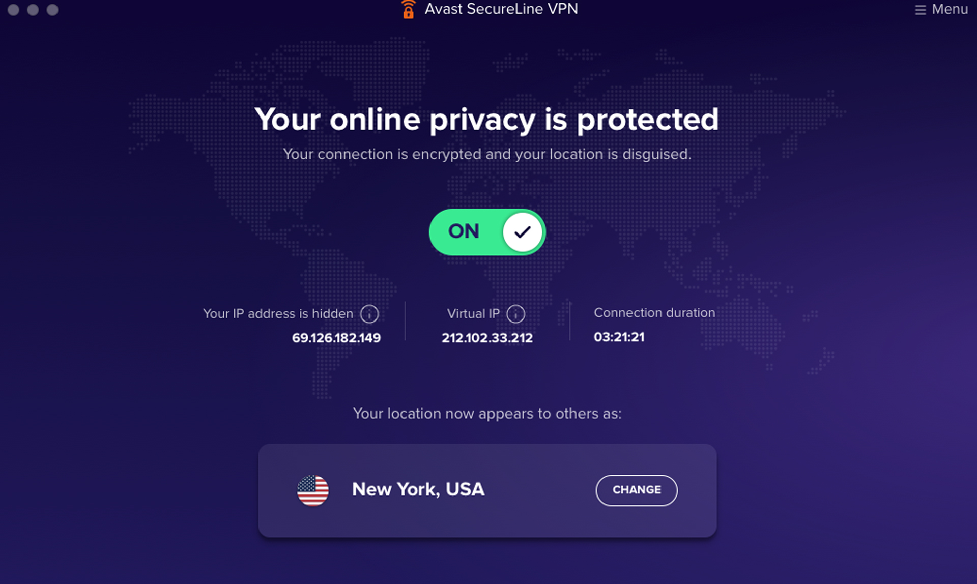 Avast Security Premium app screen shot