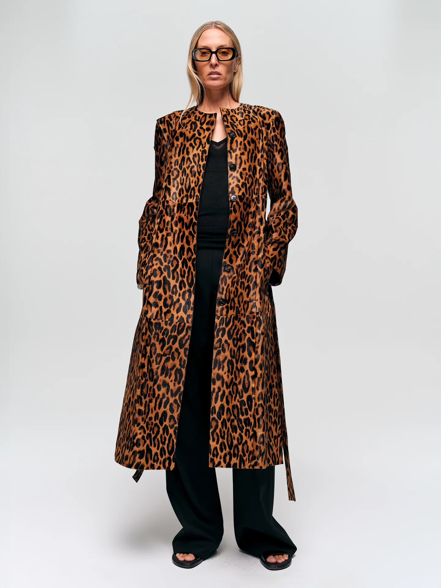 AFLALO, Affine Coat in Ponyhair