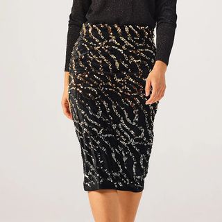 QVC Velvet Ombre Skirt