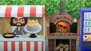 Animal Crossing: pizza stand