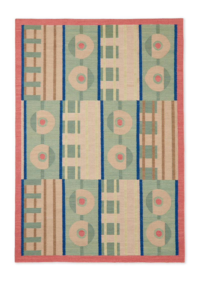 colourful geometric rug design by POoR Collective