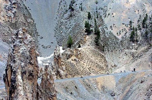 Dramatic landscapes of the Colle dell'Agnello.