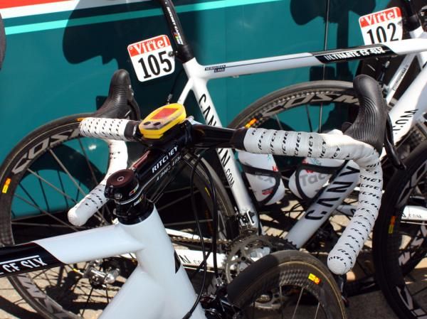 Ritchey cockpits are featured on the Omega Pharma-Lotto team bikes.