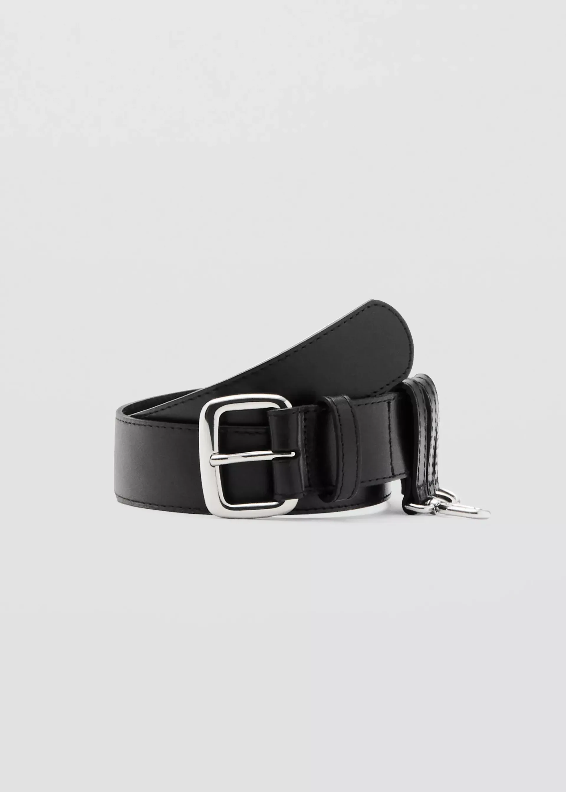 Leather Belt With Belt Loops - Women | Mango Usa