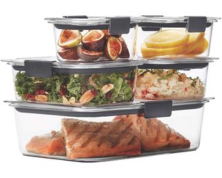 Rubbermaid Brilliance Leak-Proof Food Storage Containers with Airtight Lids, Set of 5 (10 Pieces Total)