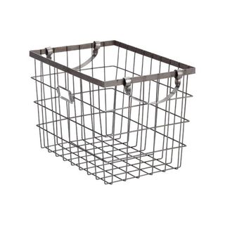Black wire storage basket