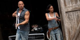 Dom and Letty in F9 Vin Diesel and Michelle Rodriguez