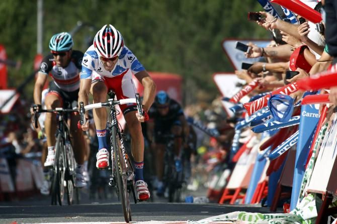 Daniel Moreno (Katusha) en route to victory in stage 4 of the Vuelta