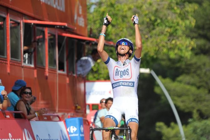 Warren Barguil (Argos-Shimano) soloed away from the winning breakaway
