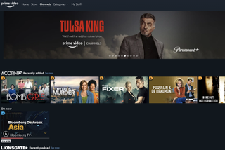 Amazon Prime Video Channels home screen