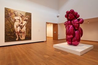 Installation view of ‘Jeff Koons: At The Ashmolean’, Oxford