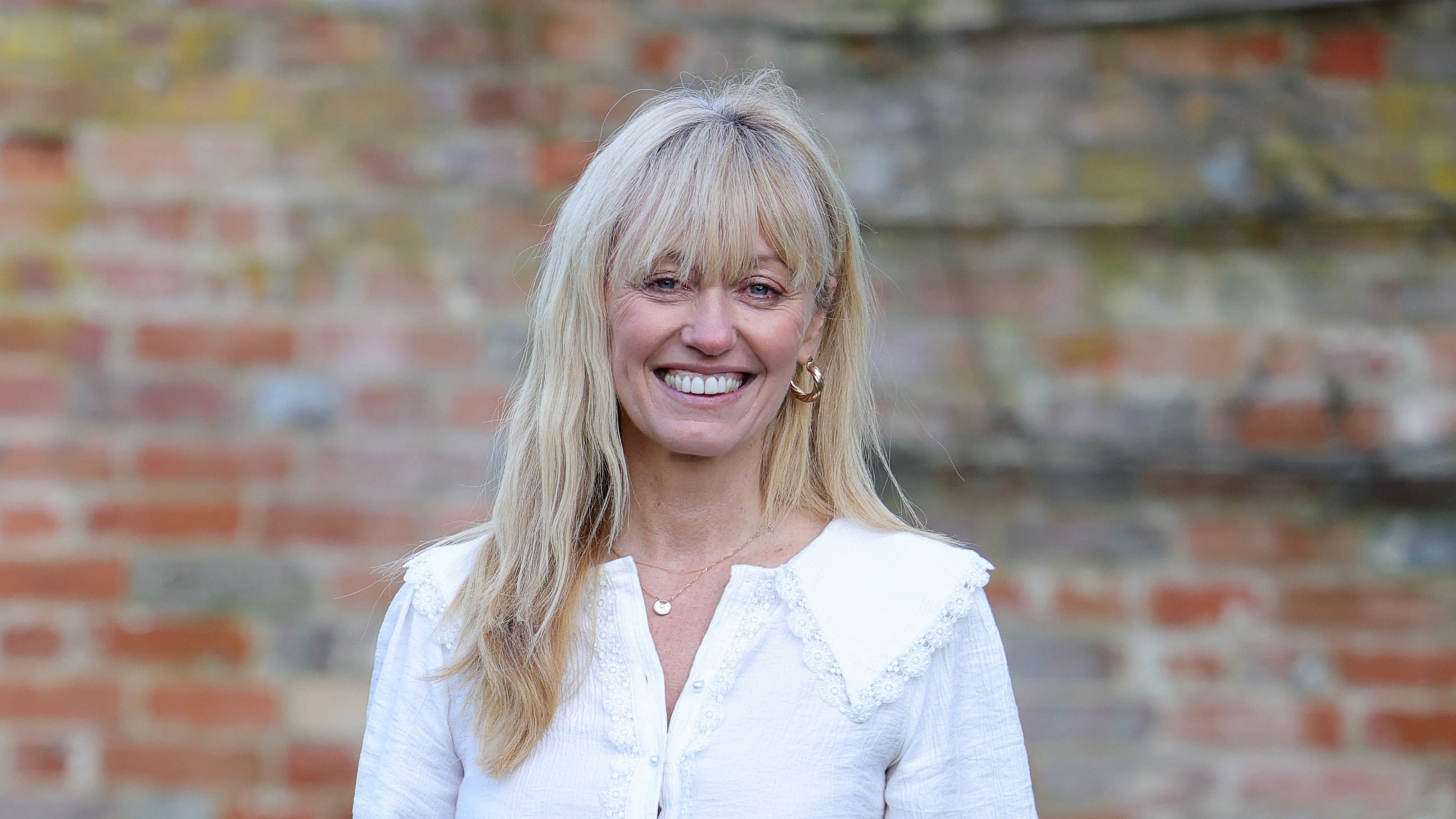 Clodagh McKenna wearing a white blouse