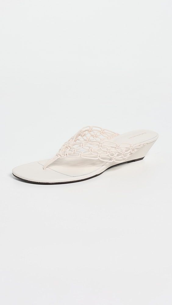 Reformation Libby Wedge Thong Sandals