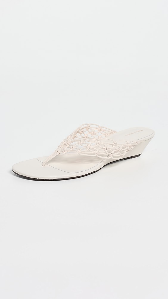 Reformation Libby Wedge Thong Sandals