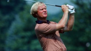 Jack Nicklaus takes a shot in the 1978 PGA Championship