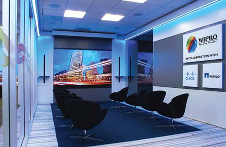 Prysm Video Wall Showcases Collaboration for Wipro Customers