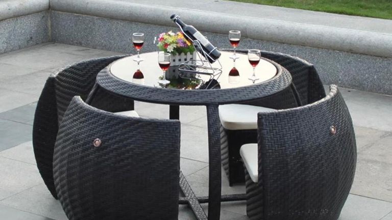 Small Garden Make Use Of Your Space With This Dining Set It S Space Savvy And Only 399 Gardeningetc