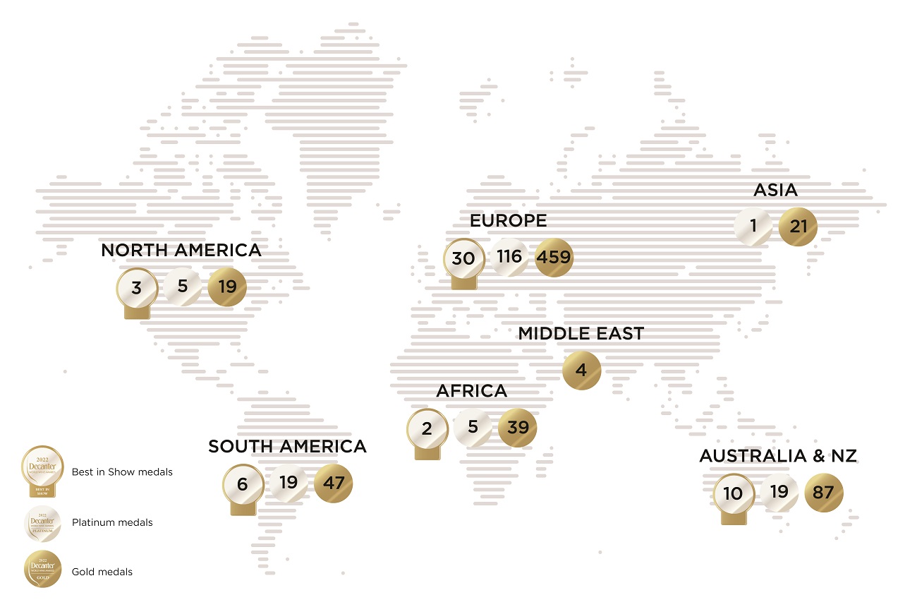 DWWA 2022 map of results