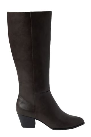 Vegan Leather Tall Heeled Boots